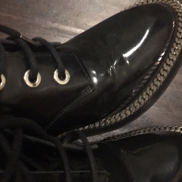 【TRADED】Sandro Audrey black patent leather boots - Picture 8 of 8